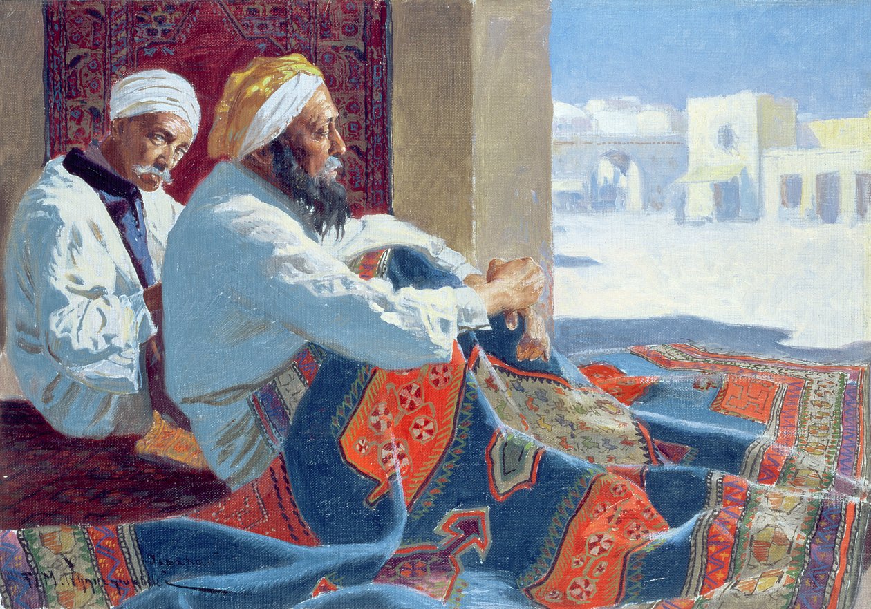 地毯卖家，c.1915 作者 Feliks Michal Wygrzywalski