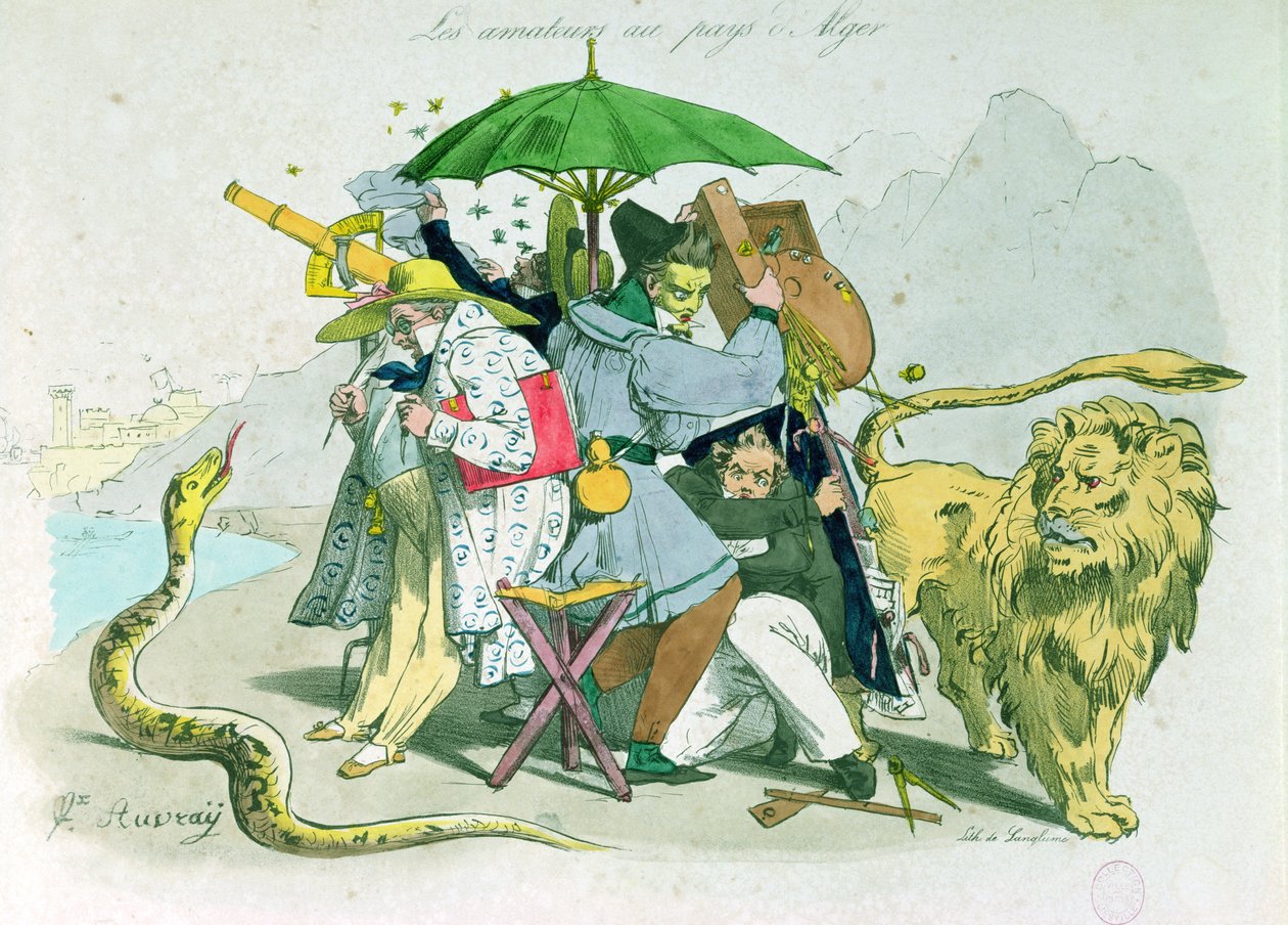 1830年阿尔及利亚的业余画家和作家 作者 费利克斯·奥弗雷