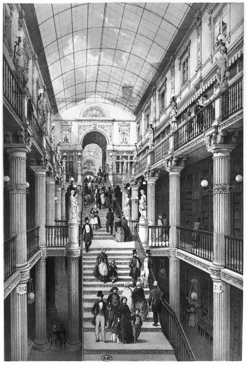 Passage Pommeraye，南特，1841年 作者 费利克斯·贝诺斯特