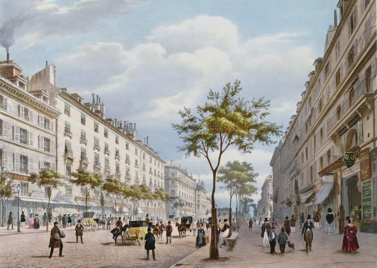 The Boulevard des Italiens，1840年 作者 费利克斯·贝诺斯特