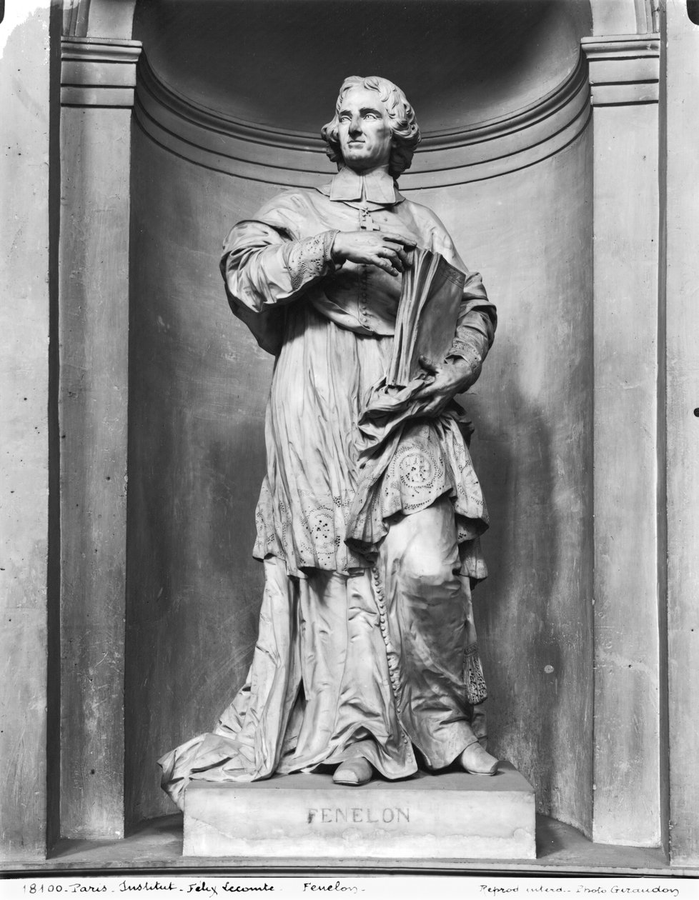 来自La Mothe-Fenelon的Francois de Salignac（1651-1715）1777（大理石）（bw照片） 作者 费利克斯·莱科姆
