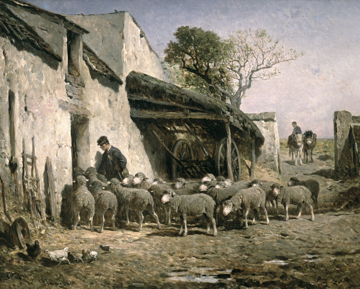 羊群回归羊圈 作者 费利克斯·萨特金（Felix Saturnin Brissot de Warville）