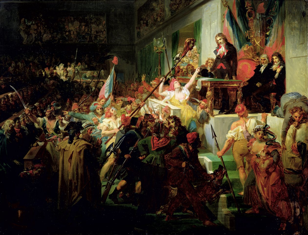 Francois Boissy d&39;Anglas（1756-1826）向代表团长Jean Feraud致敬（1758-95）1 Prialial An III（1795年5月20日）1830年 作者 费利克斯·奥弗雷