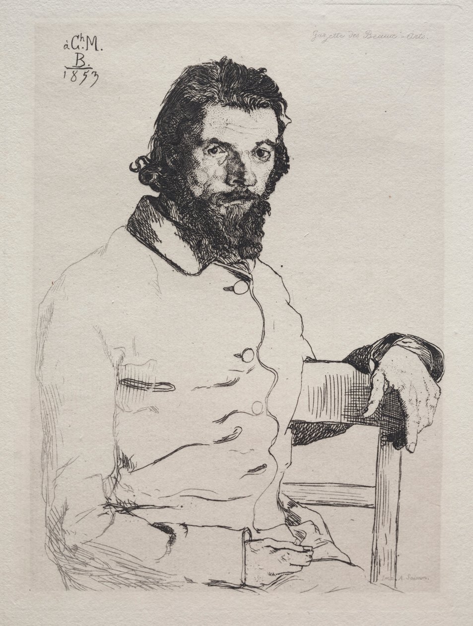 查尔斯·梅林（CharlesMéryon），1884年。 作者 费利克斯·布拉克蒙德