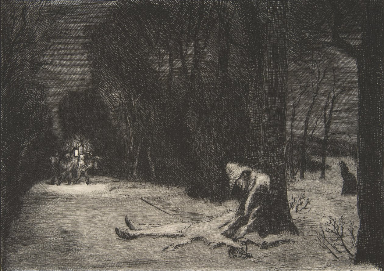 La Mort de Matamore Capitaine Fracasse, 1864年。 作者 费利克斯·布拉克蒙德