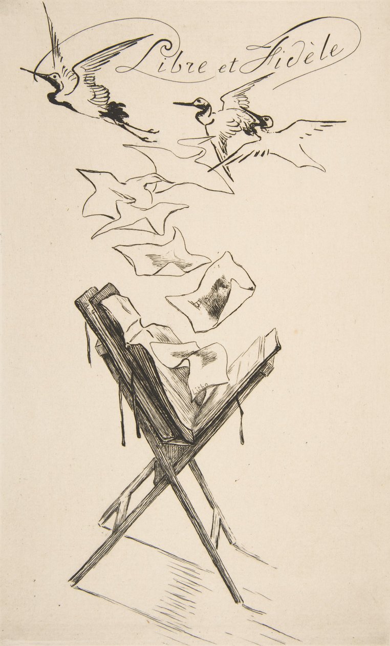 Libre et Fidèle, 1878. 作者 费利克斯·布拉克蒙德