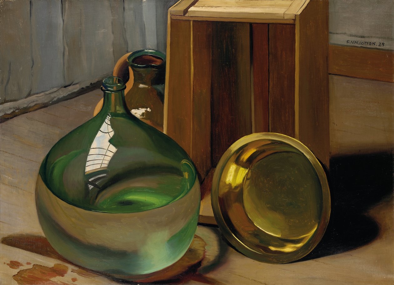 黛米约翰和板条箱，1925年 作者 费利克斯·爱德华·瓦洛顿