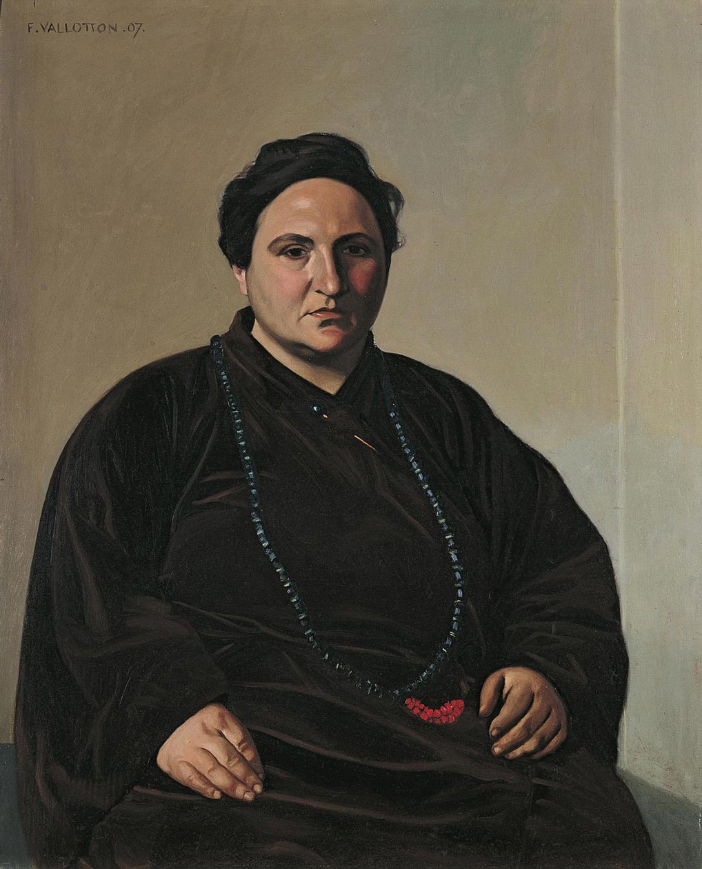 格特鲁德·斯坦（Gertrude Stein），1907年 作者 费利克斯·爱德华·瓦洛顿