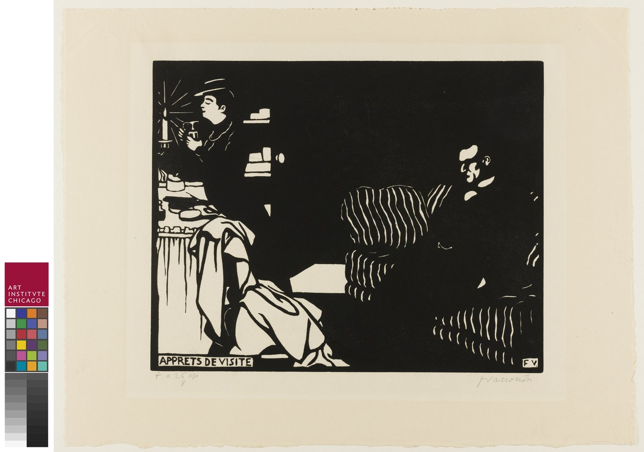 准备去参观，《 Intimacies》，8页，1898年 作者 费利克斯·爱德华·瓦洛顿