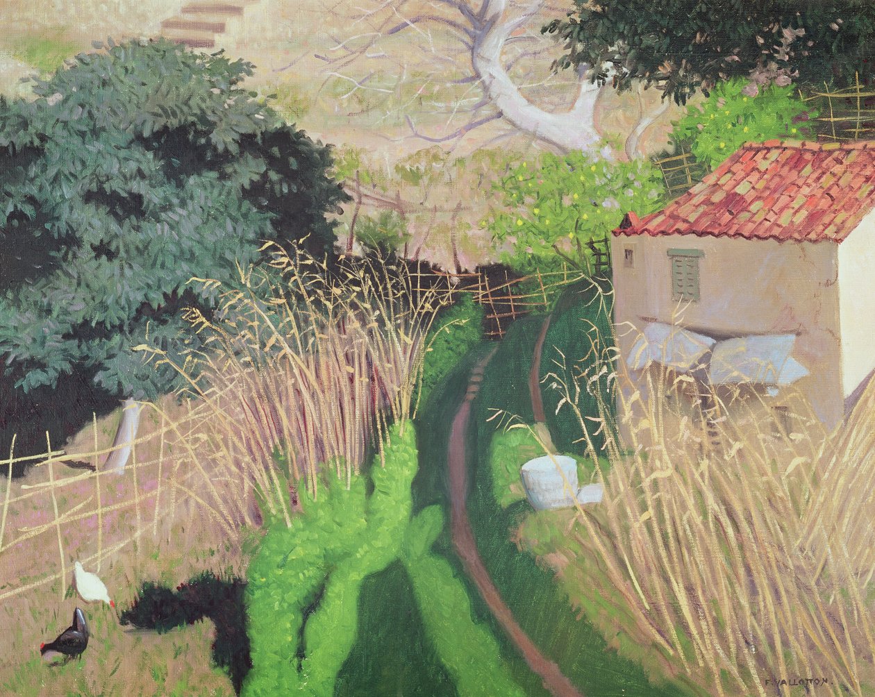 House and Reeds，c.1921-24 作者 费利克斯·爱德华·瓦洛顿