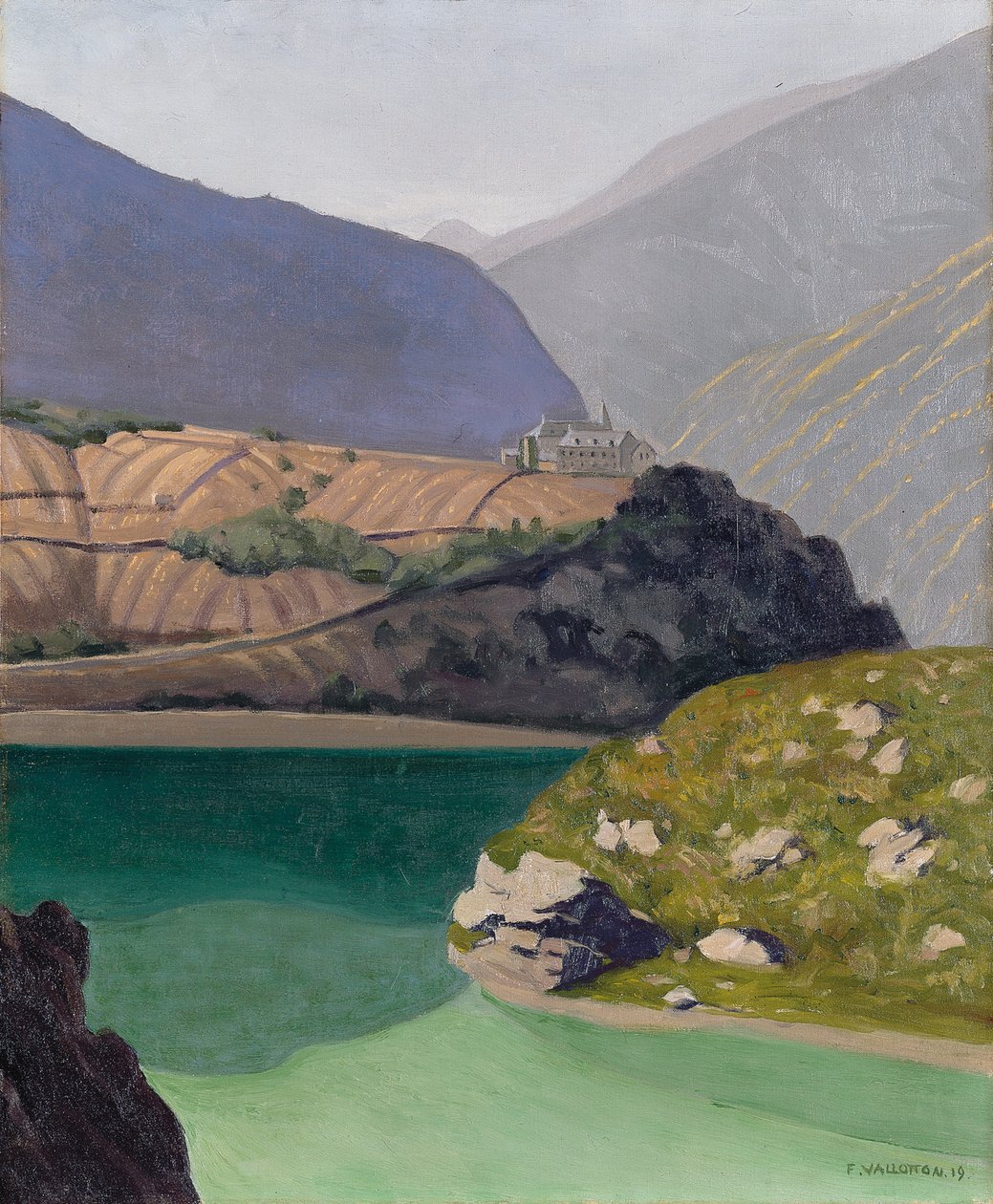 谢尔湖，Geronde湖，1919年 作者 费利克斯·爱德华·瓦洛顿
