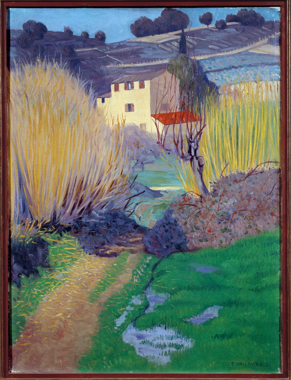 菲利克斯·瓦洛顿 (Felix Vallotton) (1865-1925) 1921 年创作的卡涅斯风景画。 0,8x0,6 m 鲁昂，Musee des Beaux Arts 作者 费利克斯·爱德华·瓦洛顿
