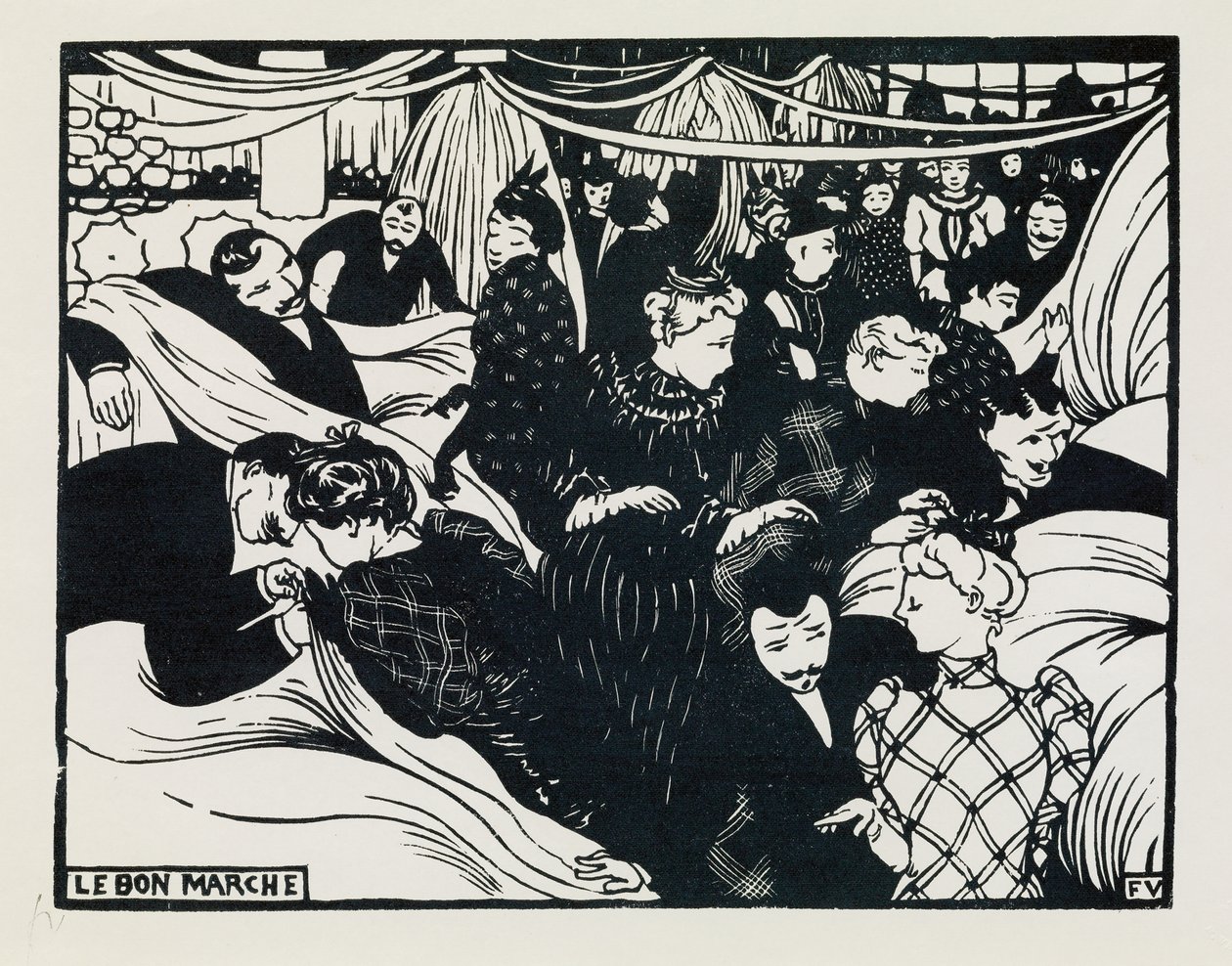 Le Bon Marche，1893年 作者 费利克斯·爱德华·瓦洛顿