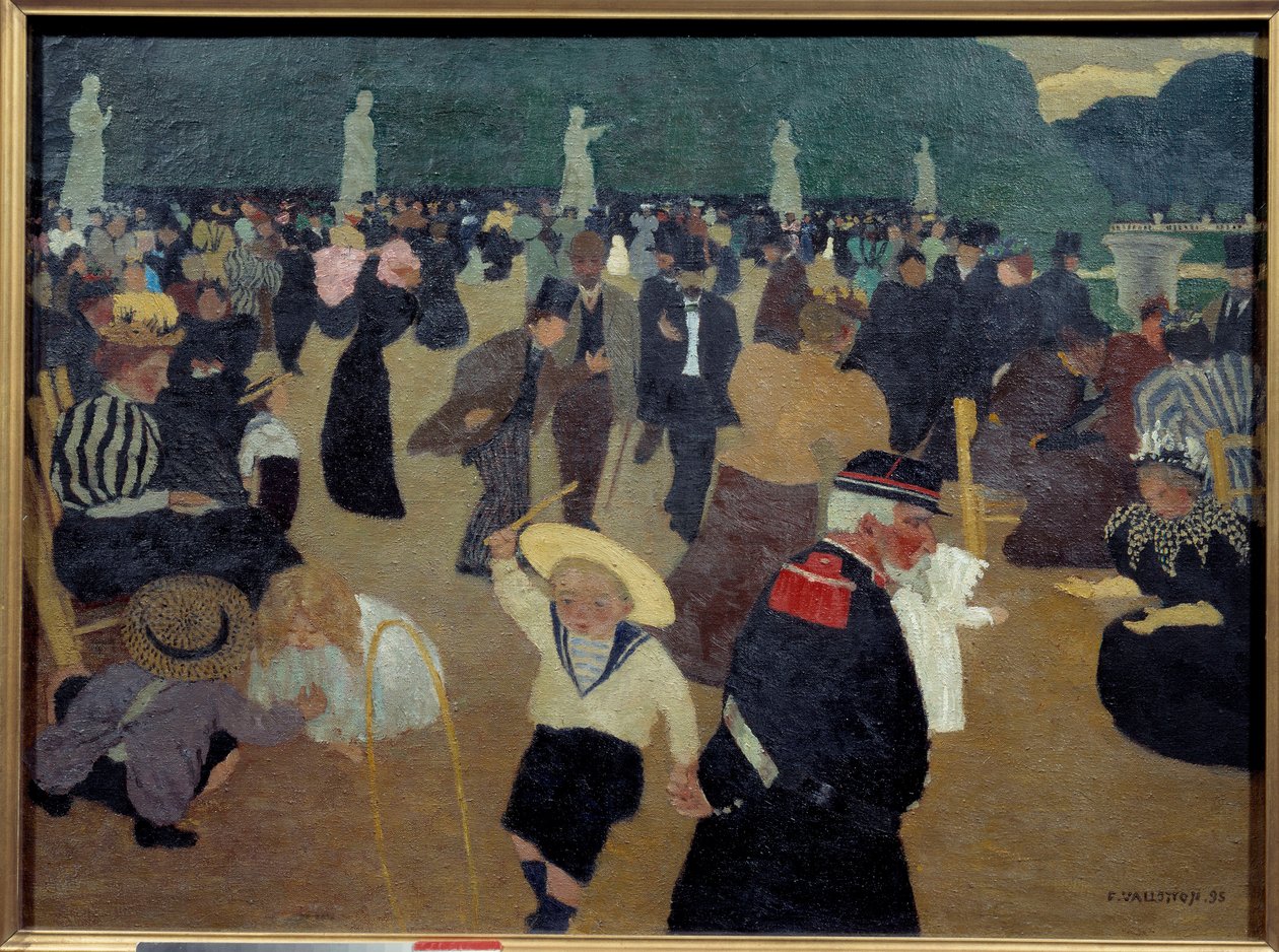 Le jardin du Luxembourg 费利克斯-瓦洛顿（1865-1925）的画作 作者 费利克斯·爱德华·瓦洛顿