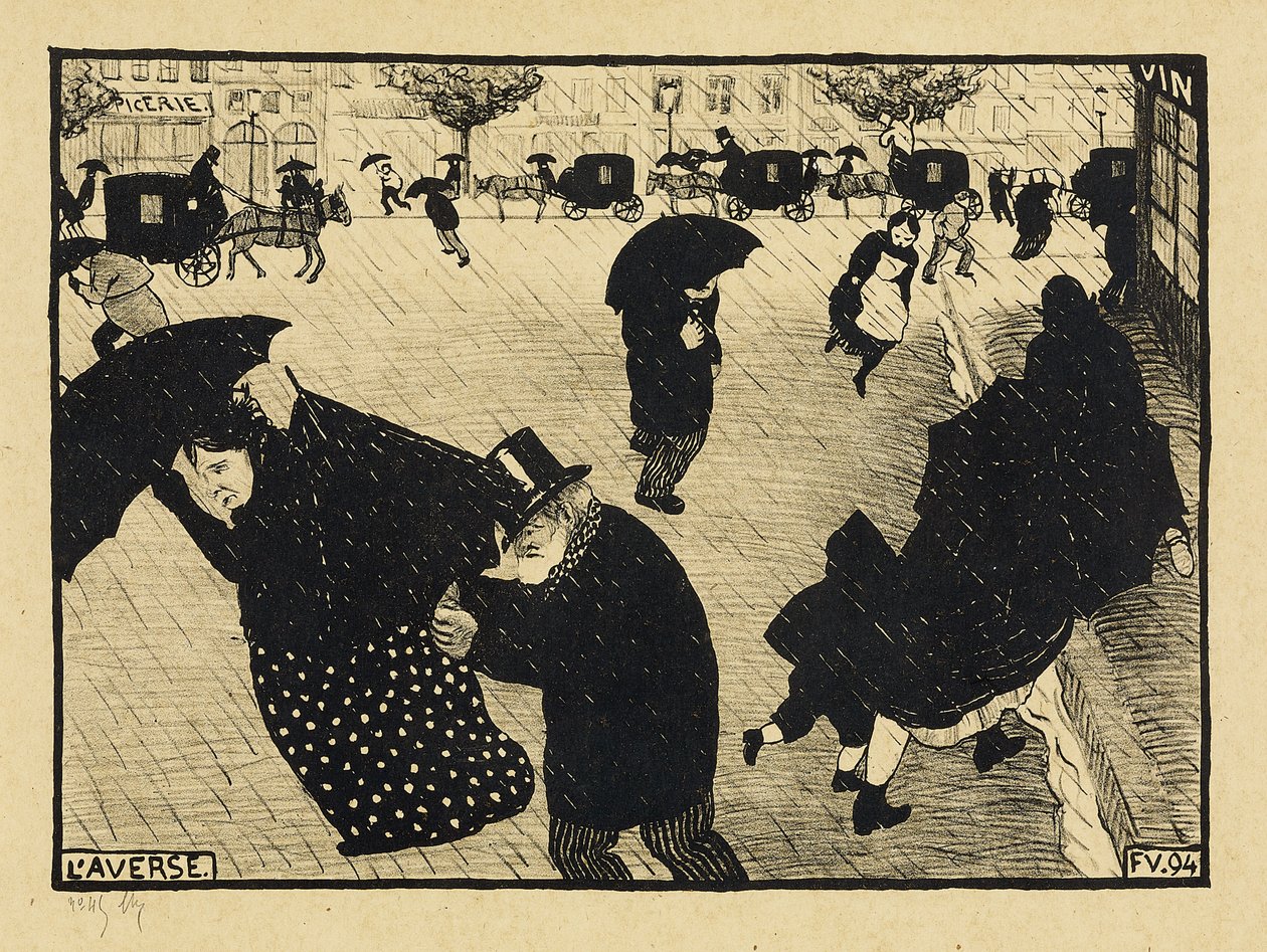 强烈的巴黎，1893-94年 作者 费利克斯·爱德华·瓦洛顿