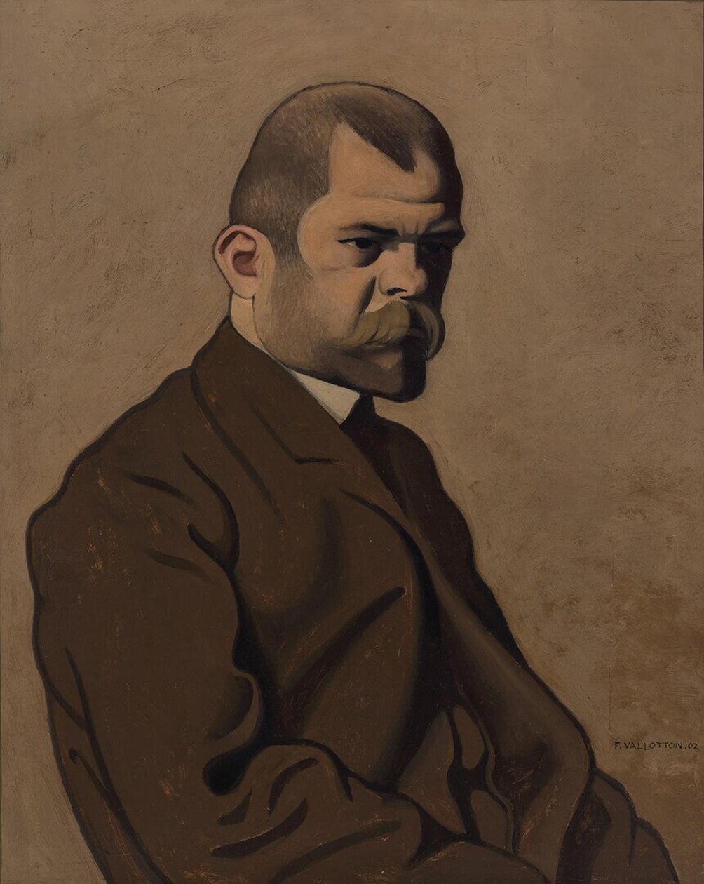 安布罗斯-沃拉尔的肖像，1865-1939年，1902年。 作者 费利克斯·爱德华·瓦洛顿