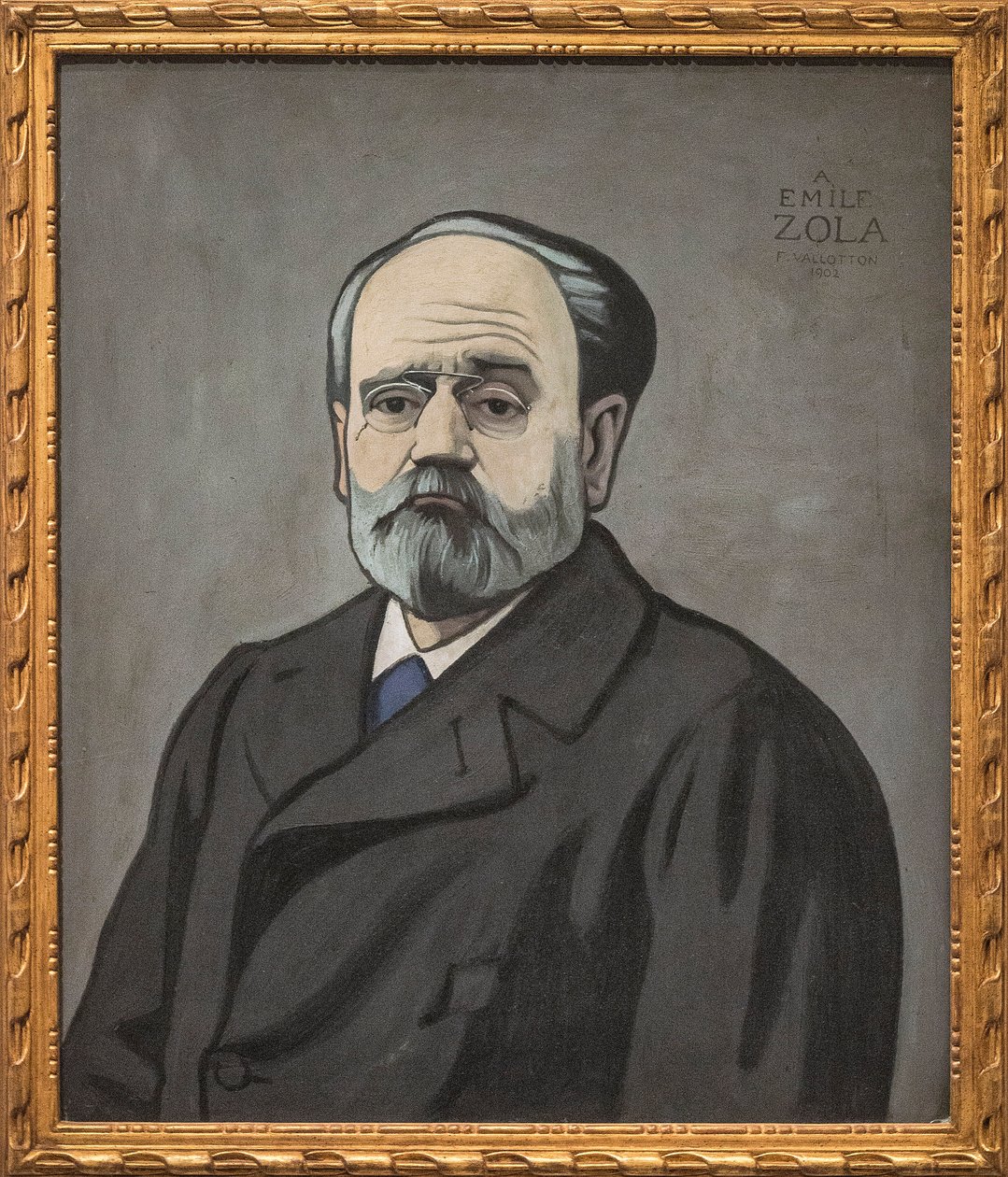 埃米尔·佐拉（Emile Zola）的肖像 作者 费利克斯·爱德华·瓦洛顿