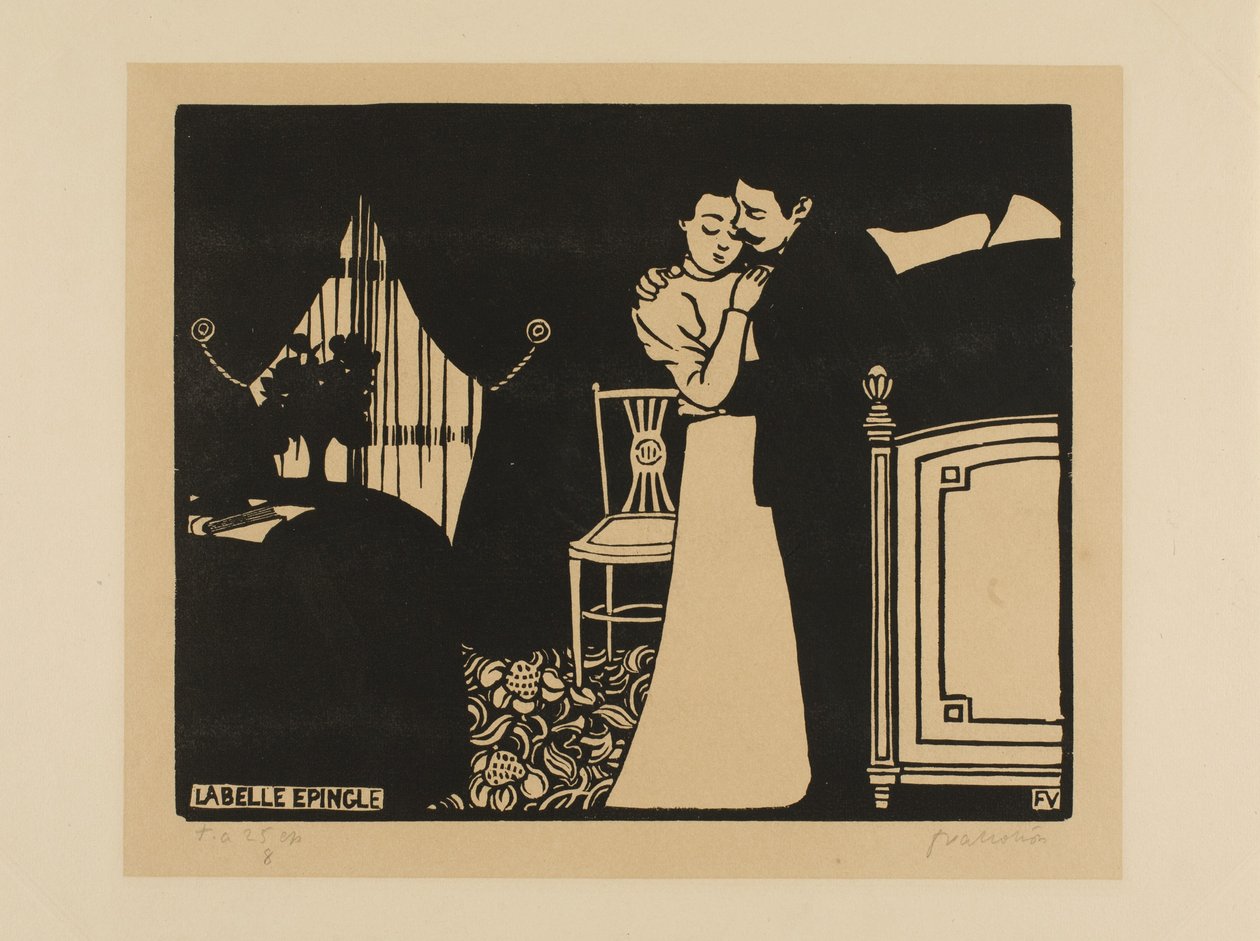 精美大头针，《 Intimacies》的第三版，1898年 作者 费利克斯·爱德华·瓦洛顿