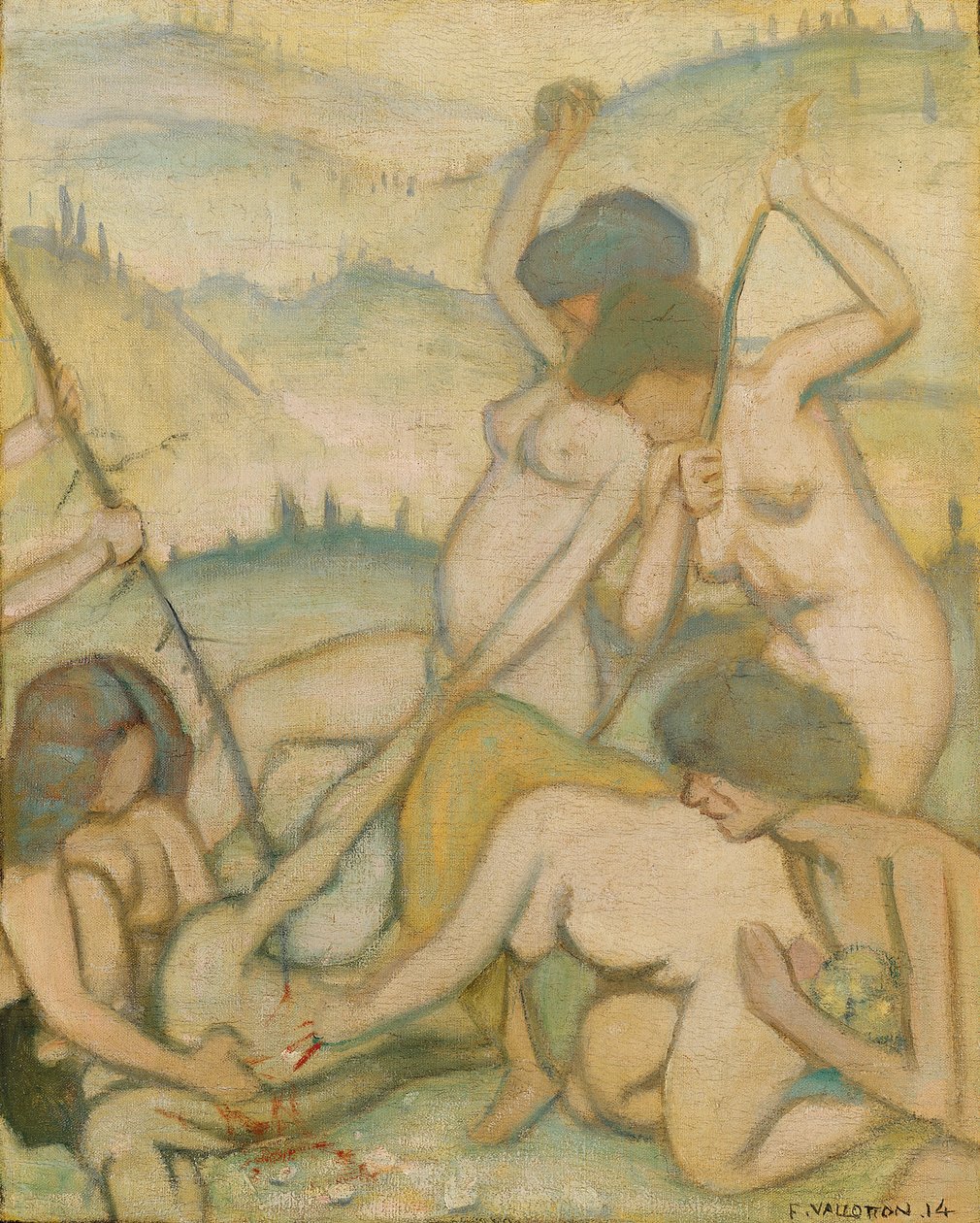 奥菲斯被杀，1914年 作者 费利克斯·爱德华·瓦洛顿
