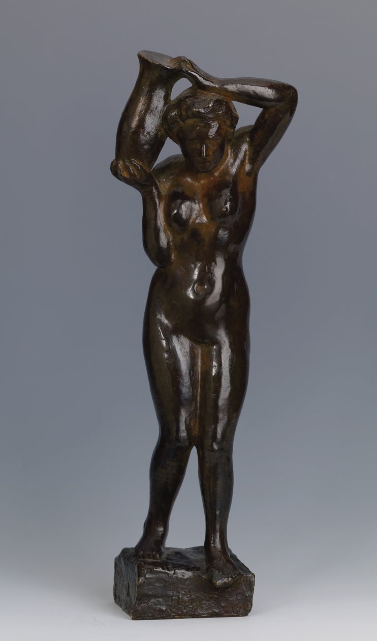 带投手的女人，研究，1914年 作者 费利克斯·爱德华·瓦洛顿