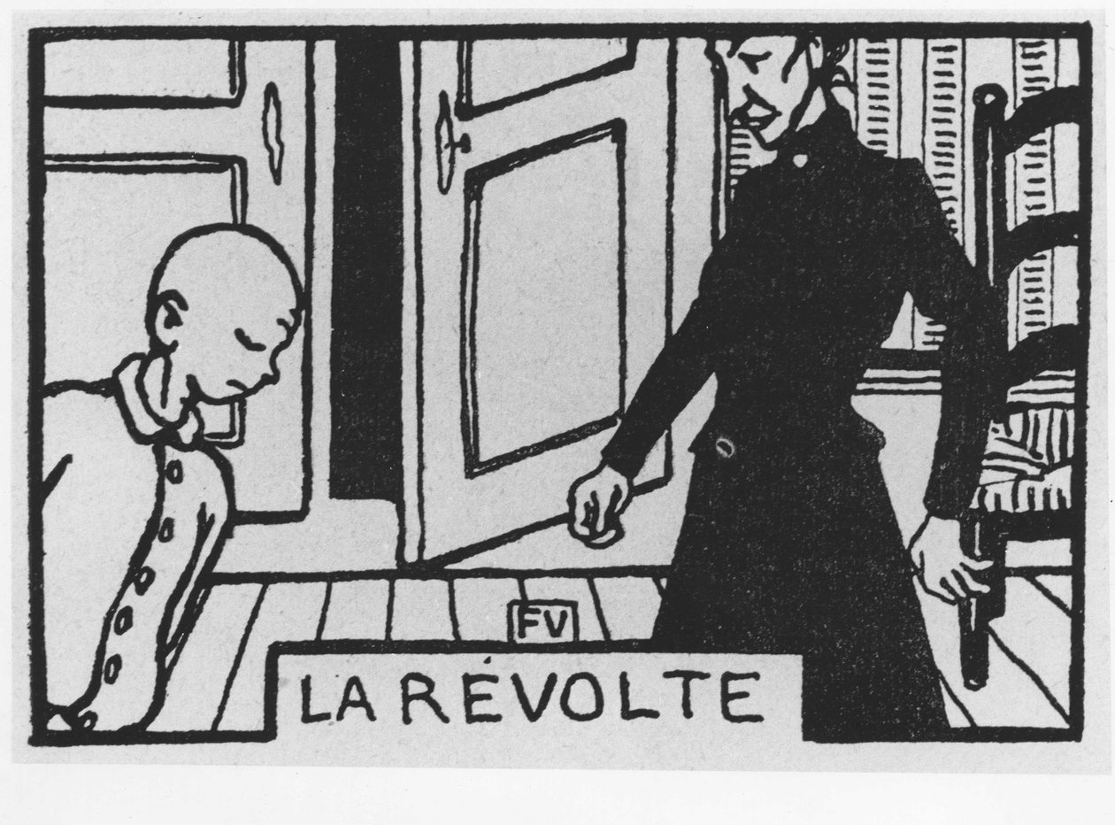 illustration for Carrot Head (Poil de Carotte): ”la revolte” written by Jules Renard, i, ed. Flammarion (illustration) 作者 费利克斯·爱德华·瓦洛顿