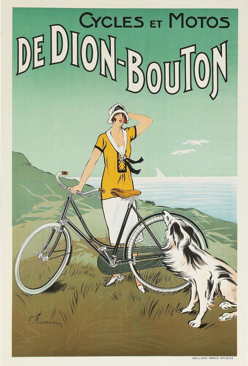 Dion-Bouton自行车和摩托车, 1920年代。 作者 费利克斯·富纳（Felix Fournery）