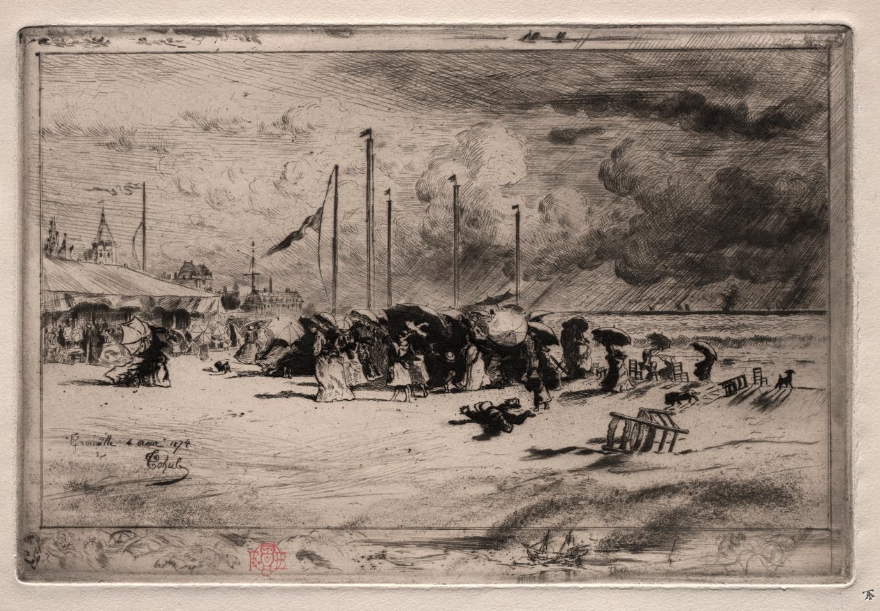 1874年，特鲁维尔（Trouville）的一个小队。 作者 菲利克斯·希拉勒·布霍特