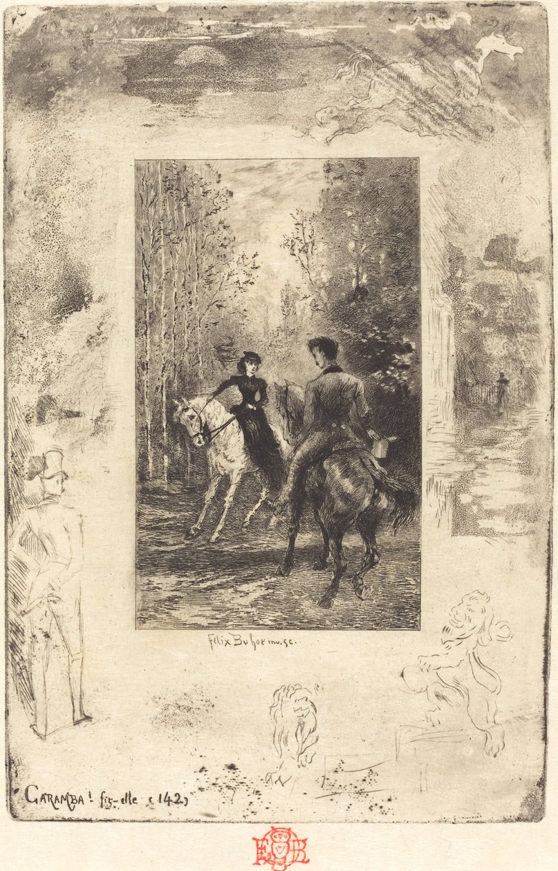 Caramba!Fit-elle Caramba!她感叹道，1879年至1880年。 作者 菲利克斯·希拉勒·布霍特