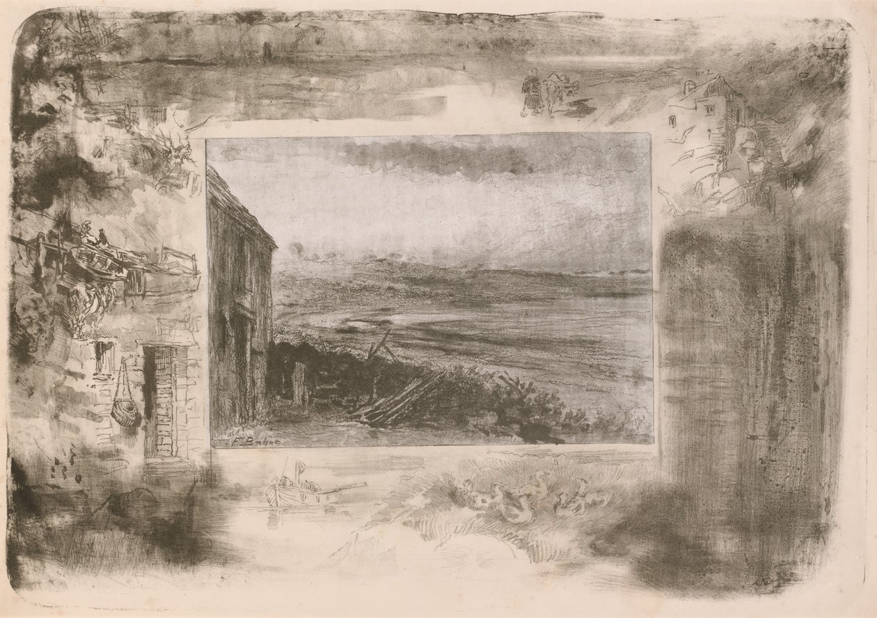 渔夫的小屋，1892年。 作者 菲利克斯·希拉勒·布霍特
