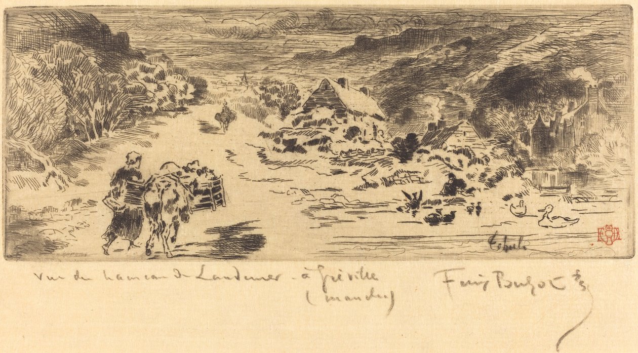 兰德梅尔海牙的入口，约1873年。 作者 菲利克斯·希拉勒·布霍特