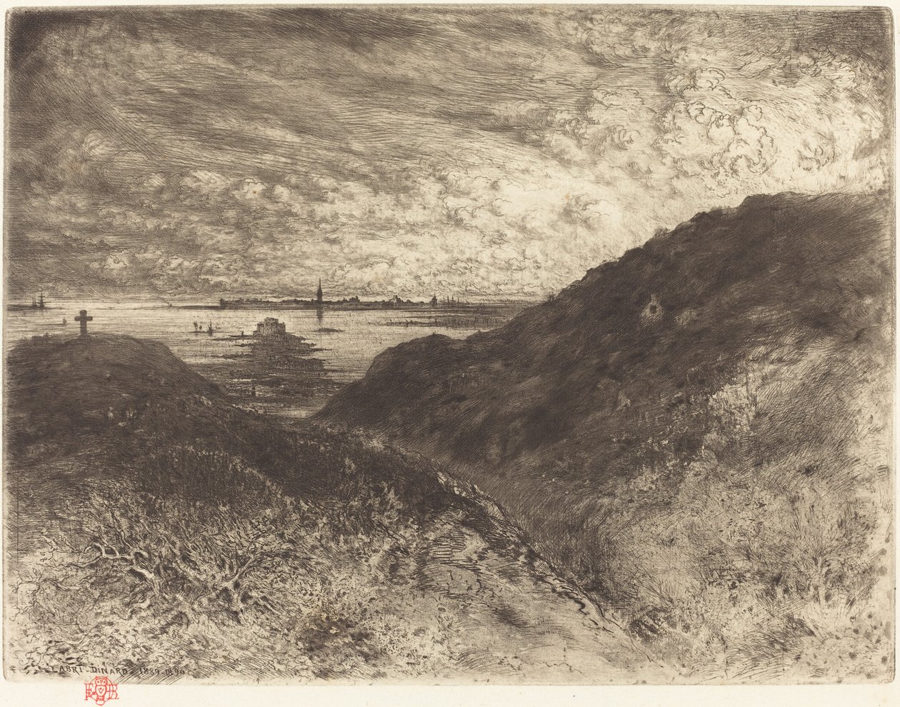 La Falaise: Baie de Saint-Malo 悬崖：Saint-Malo湾，18861890。 作者 菲利克斯·希拉勒·布霍特