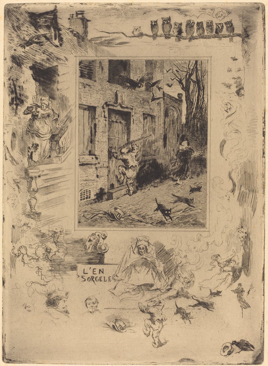 La Maison Maudite 诅咒之家，约18831885。 作者 菲利克斯·希拉勒·布霍特