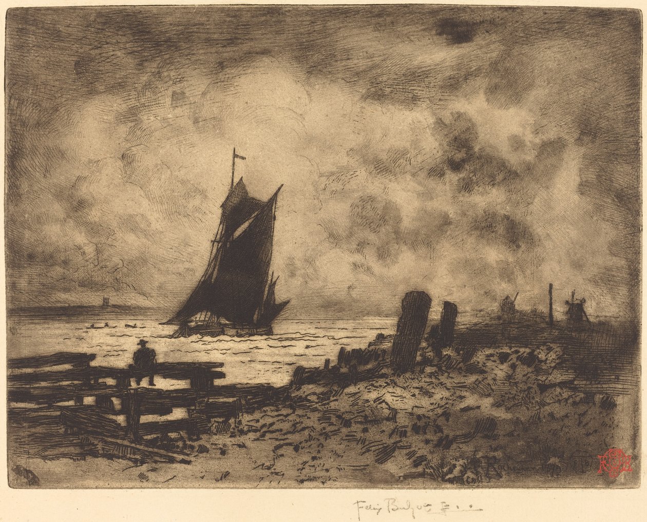 La Petite Marine-Souvenir de Medway, 1879。 作者 菲利克斯·希拉勒·布霍特