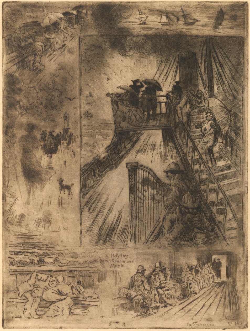 La Traversée The Passage, 1879-1885. 作者 菲利克斯·希拉勒·布霍特