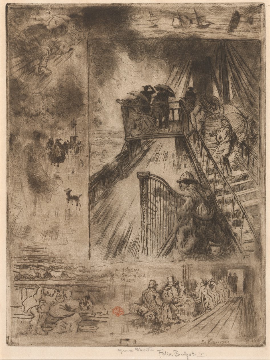 La Traversée The Passage, 1879-1885. 作者 菲利克斯·希拉勒·布霍特