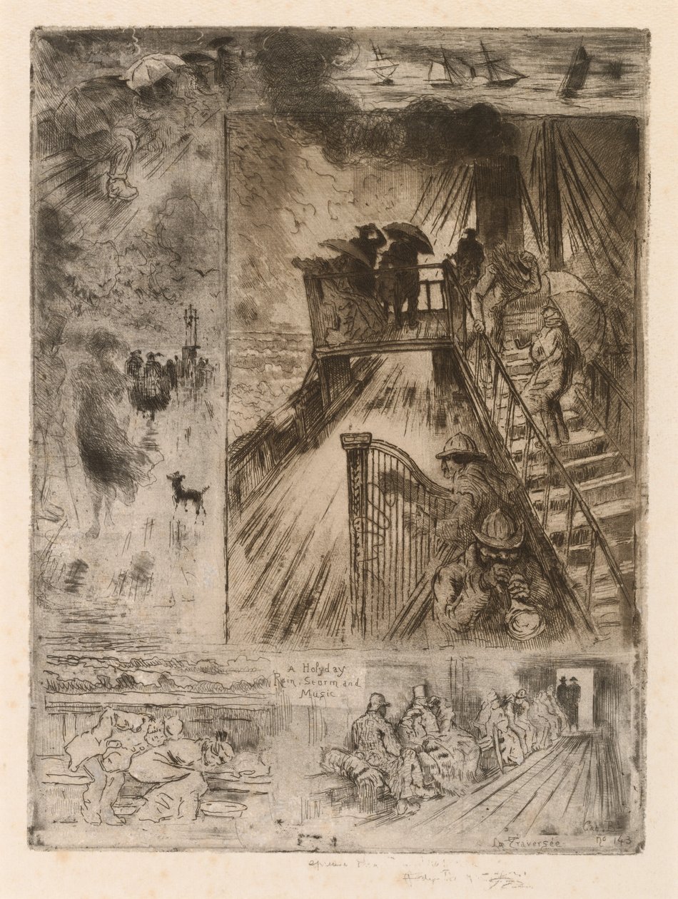 La Traversee The Passage, 1879-1885. 作者 菲利克斯·希拉勒·布霍特