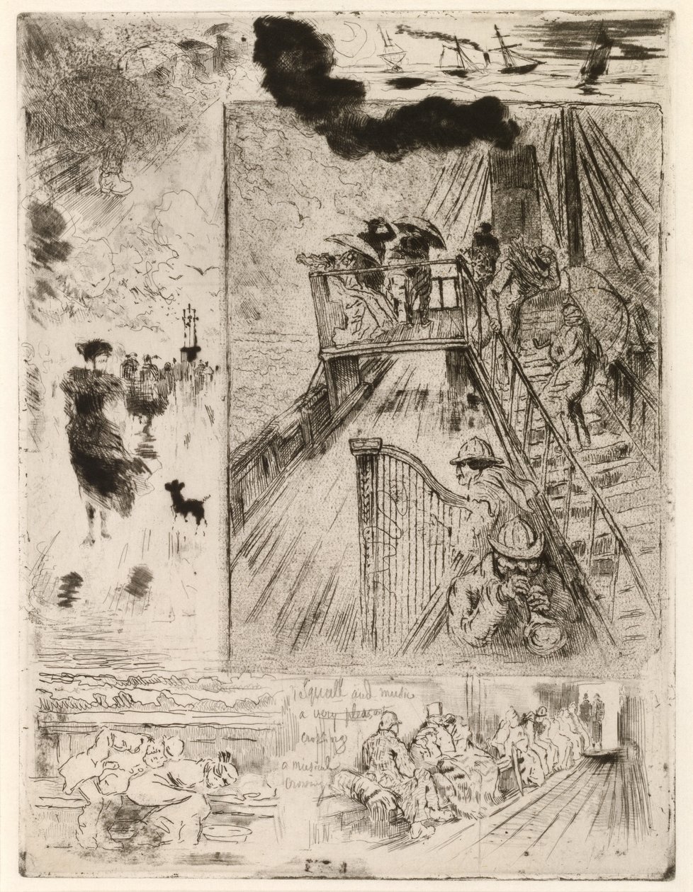 La Traversee The Passage, 1879-1885. 作者 菲利克斯·希拉勒·布霍特
