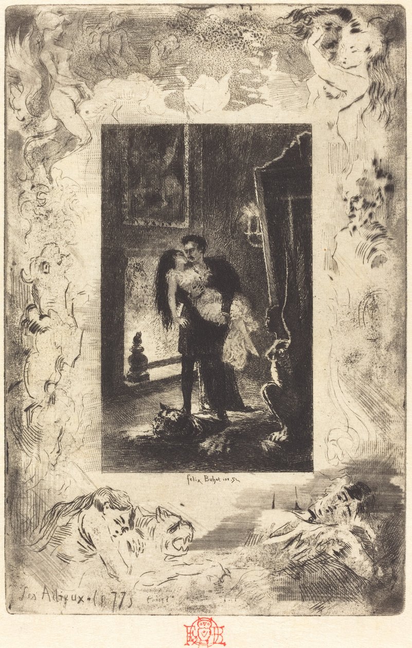 Les Adieux The Parting, 18791880. 作者 菲利克斯·希拉勒·布霍特