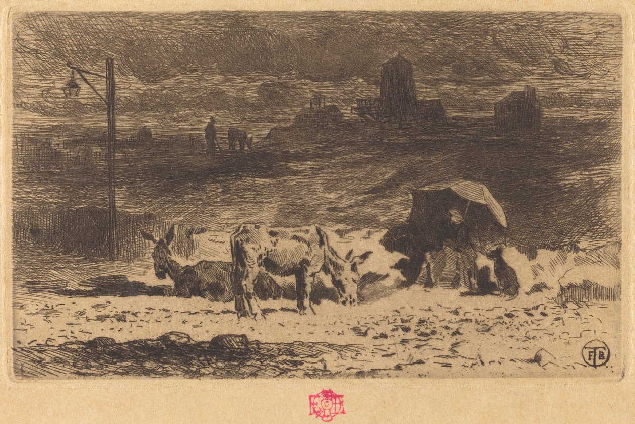 Les Anes de La Butte-aux-Cailles 驴子在La Butte-aux-Cailles, 18731874。 作者 菲利克斯·希拉勒·布霍特