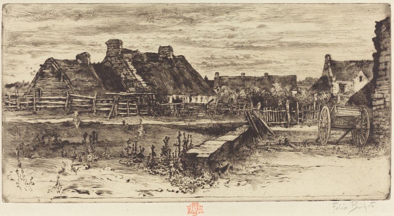 Les Grandes Chaumières, 1881. 作者 菲利克斯·希拉勒·布霍特