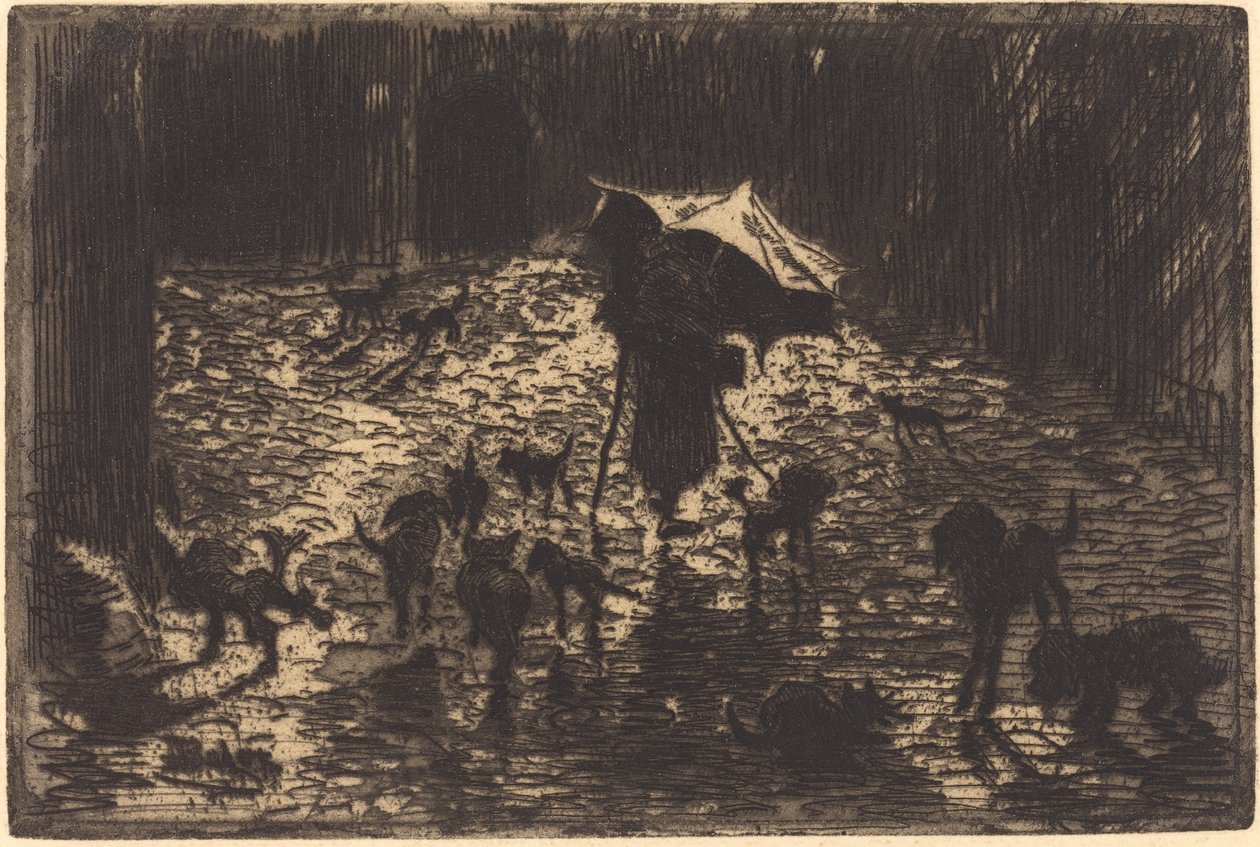 Les Noctambules The Night Prowlers, 1876-1877. 作者 菲利克斯·希拉勒·布霍特