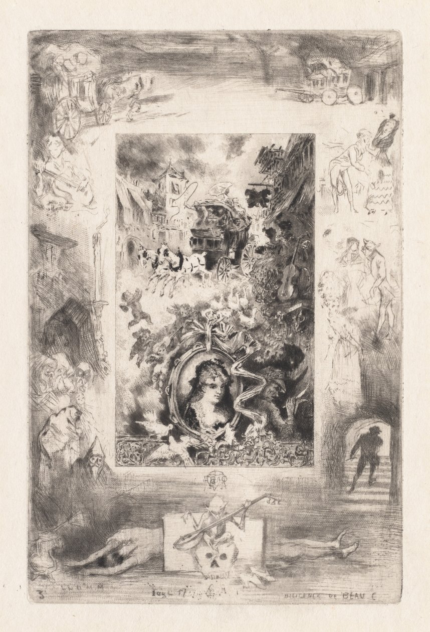 《我的风车的信：博卡莱的勤奋》，1880年。 作者 菲利克斯·希拉勒·布霍特