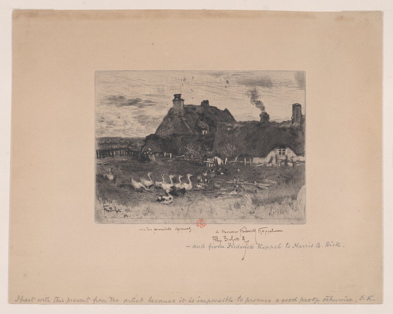 小茅草屋 Les Petites Chaumières, 1878. 作者 菲利克斯·希拉勒·布霍特