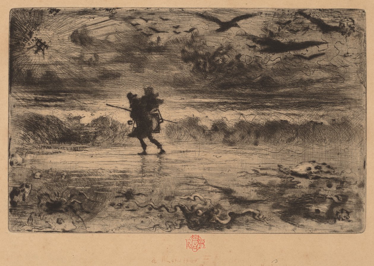 海洋画家Le Peintre de Marine。 作者 菲利克斯·希拉勒·布霍特