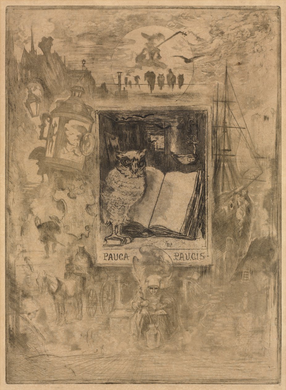 猫头鹰，1883年。 作者 菲利克斯·希拉勒·布霍特