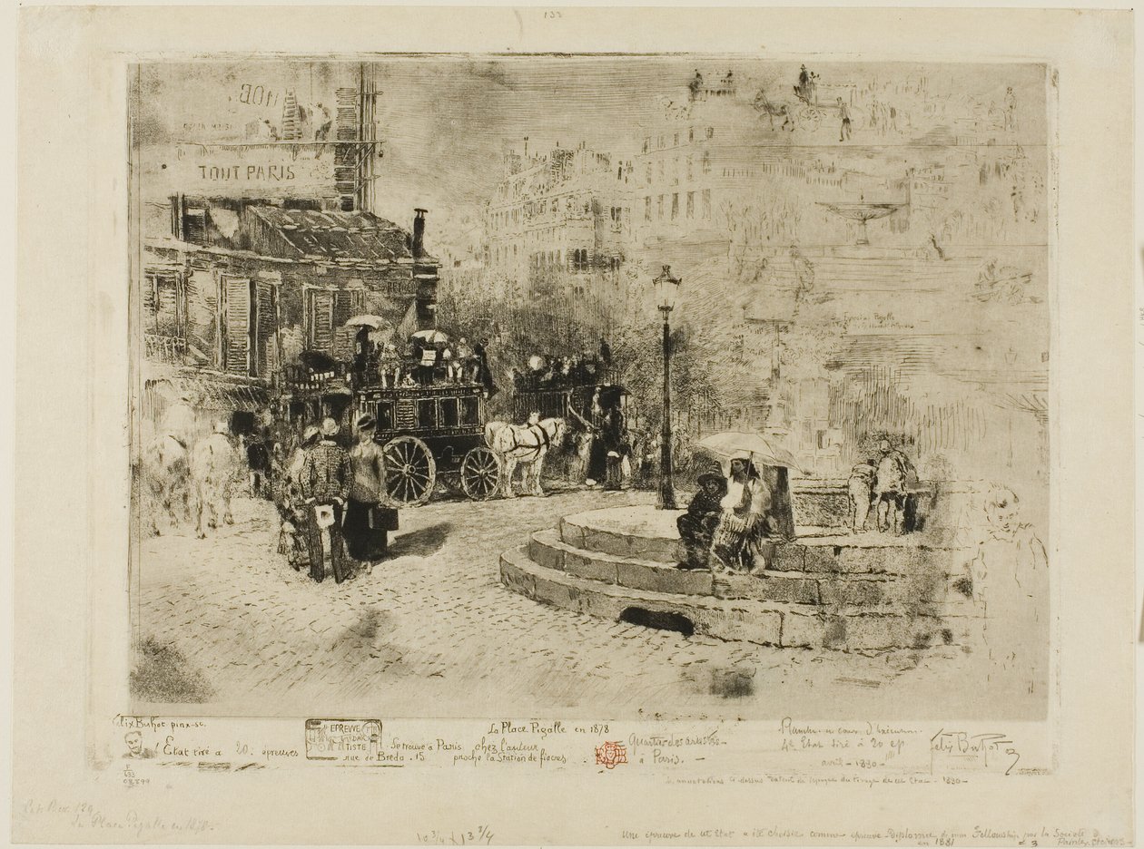1878 年的皮嘉尔广场 作者 菲利克斯·希拉勒·布霍特