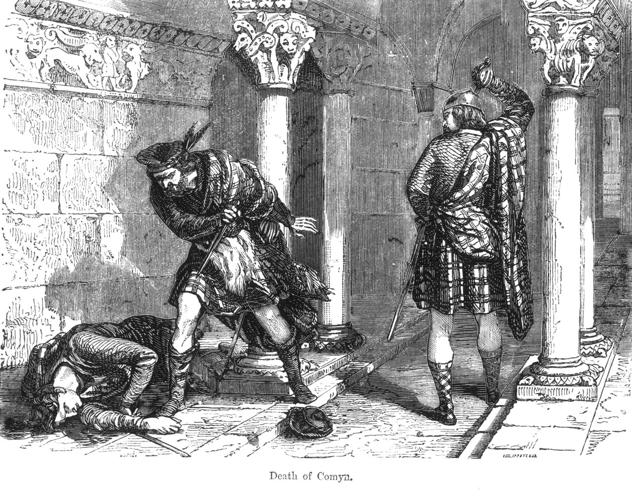 John Comyn之死，年轻（d.1306） 作者 菲利克斯·菲利波托