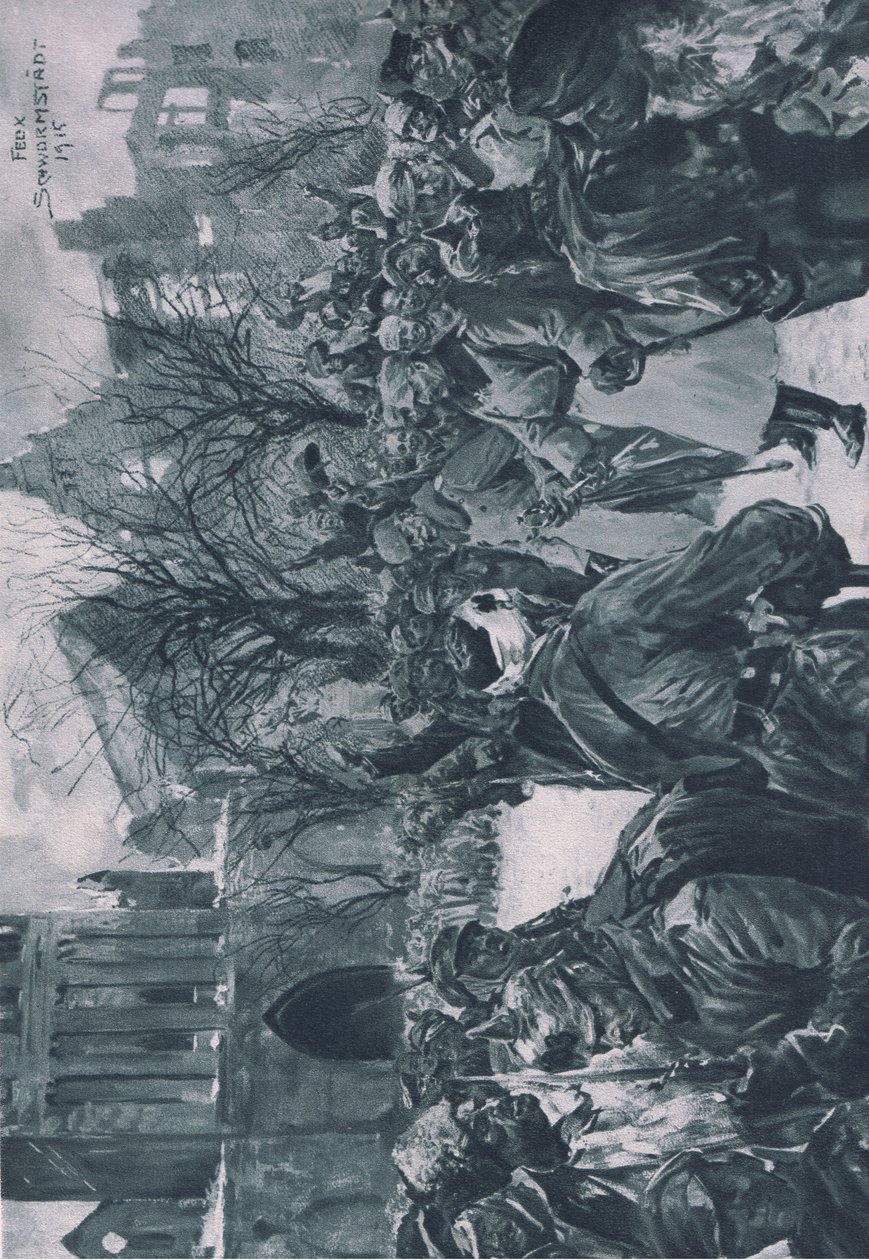 运气中的皇帝（1915年2月14日），由Daterlandischer Derlag C U Weller Berlin出版的兴登堡插图 作者 费利克斯施沃姆施塔特