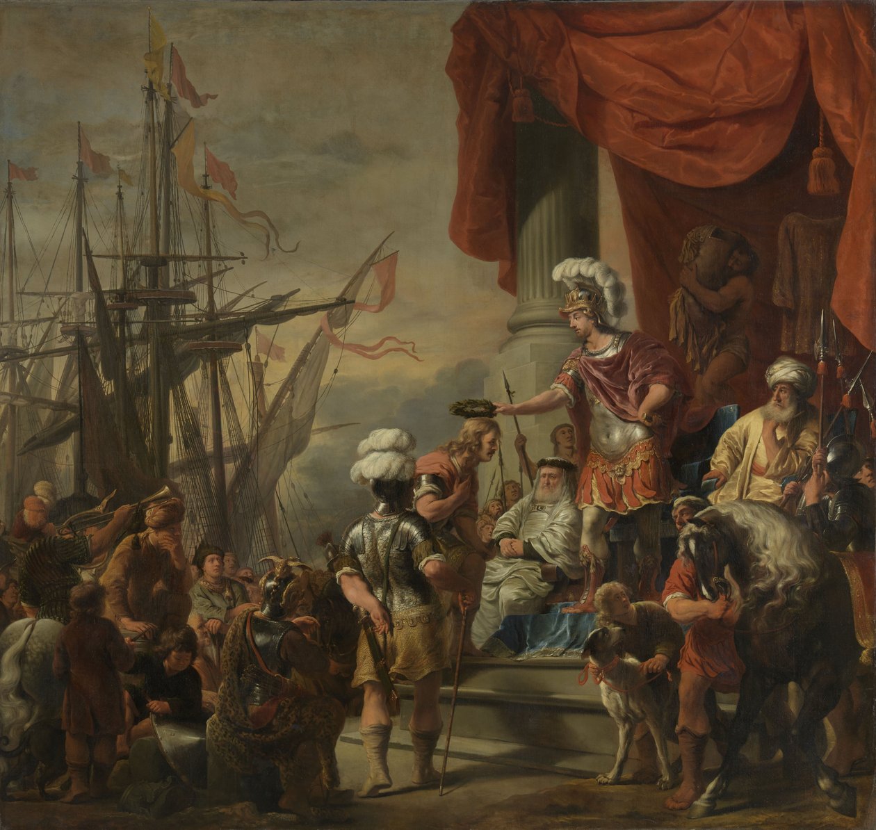 拉丁文法院的埃涅阿斯，c.1661-c.1664 作者 费迪南德·波尔