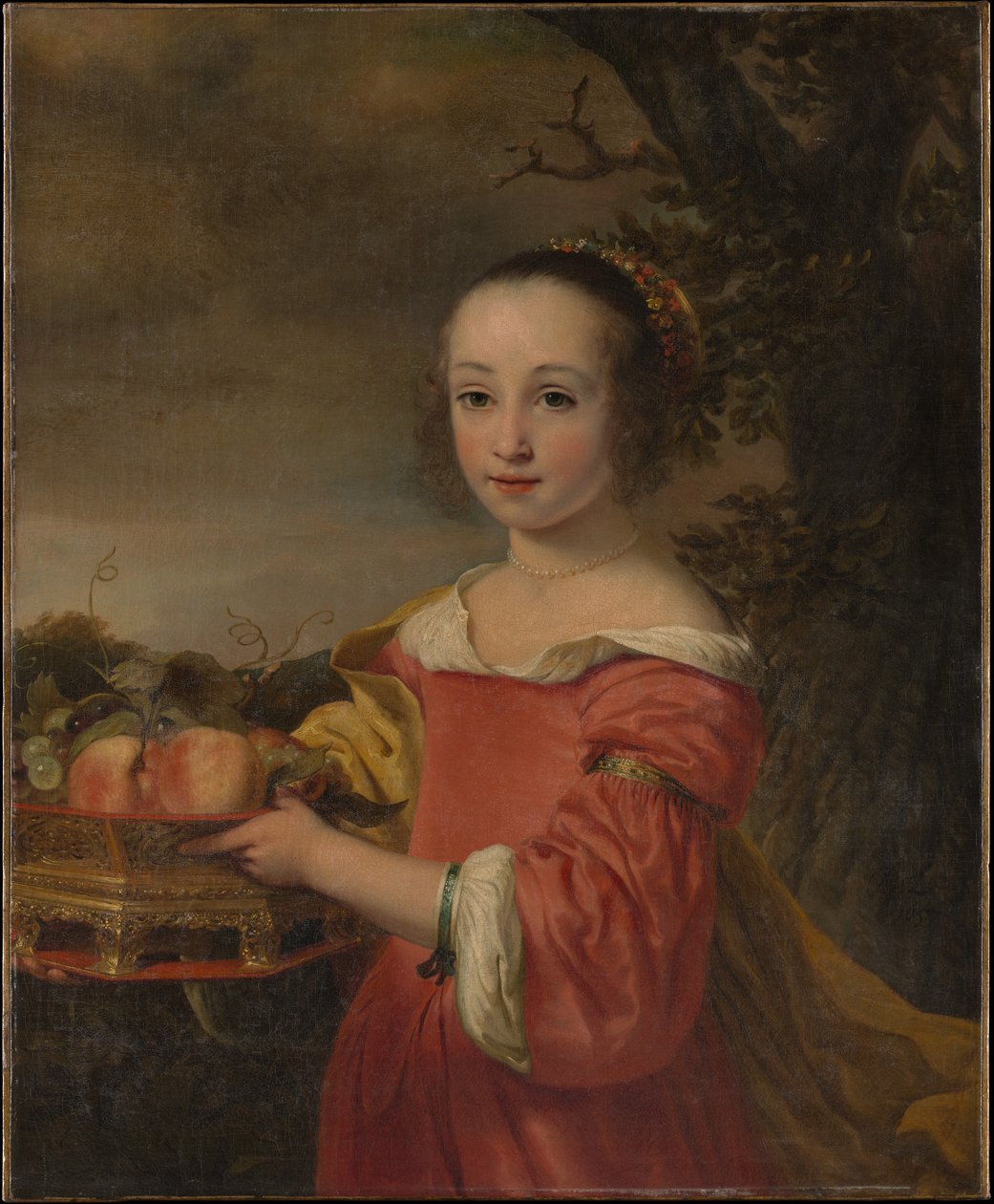 Petronella Elias（1648-1667）与一篮水果 作者 费迪南德·波尔